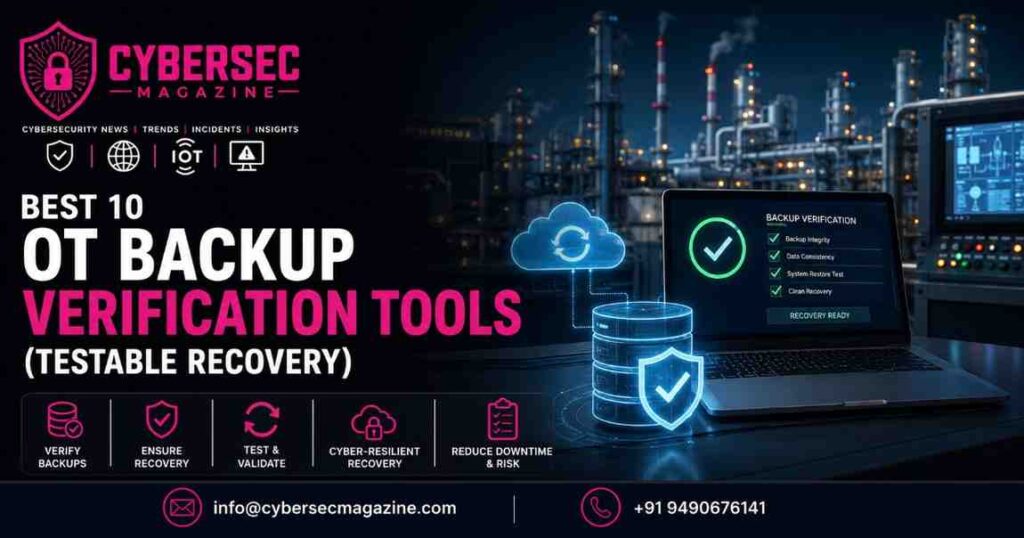 Best 10 OT Backup Verification Tools (Testable Recovery)