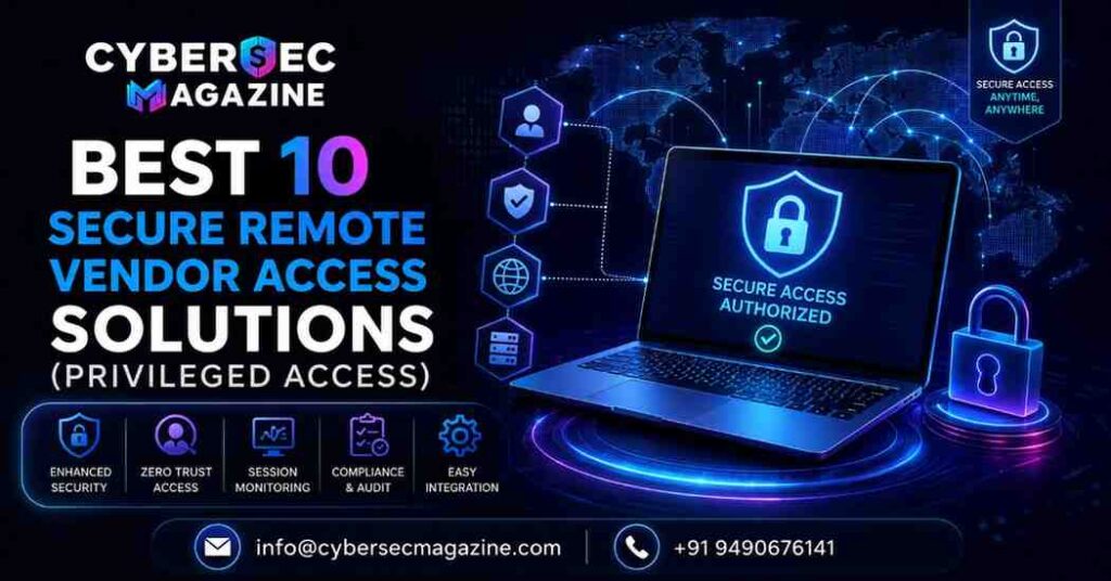 Best 10 Secure Remote Vendor Access Solutions Privileged Access
