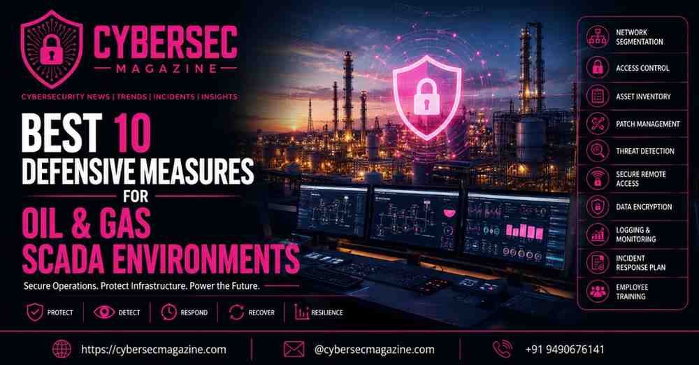 Best 10 Defensive Measures for Oil & Gas SCADA Environments