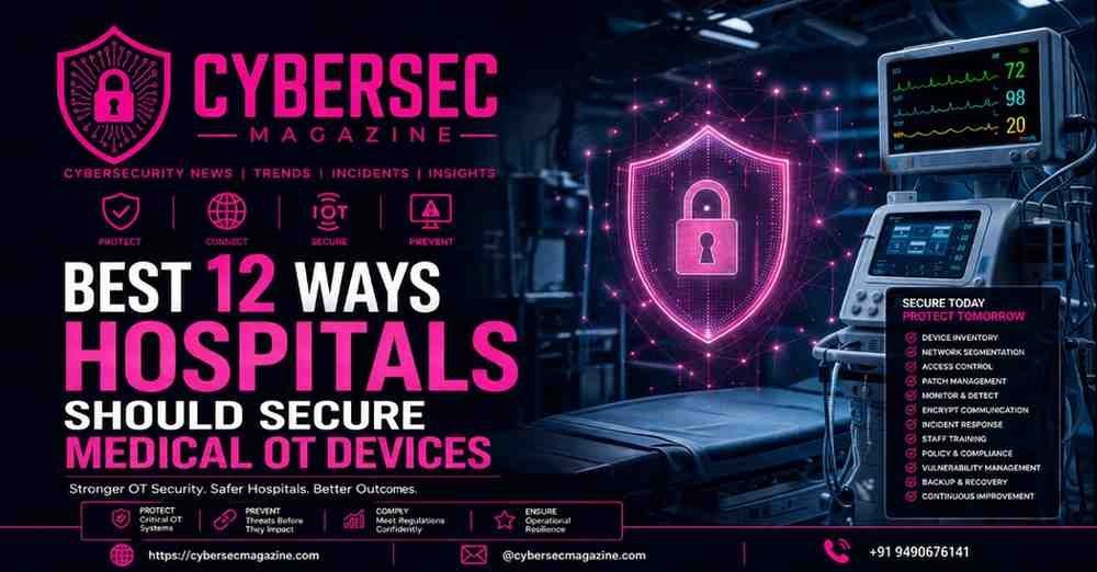 Best 12 Ways Hospitals Should Secure Medical OT Devices