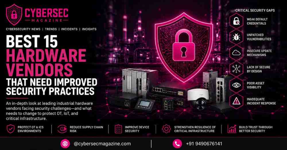 Best 15 Hardware Vendors That Need Improved Security Practices