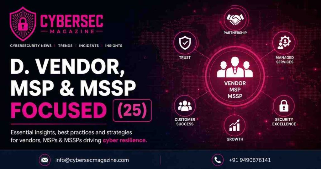 D. Vendor, MSP & MSSP focused (25)