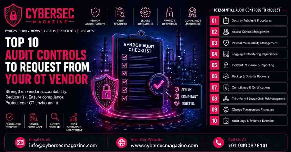 Top 10 Audit Controls to Request from Your OT Vendor