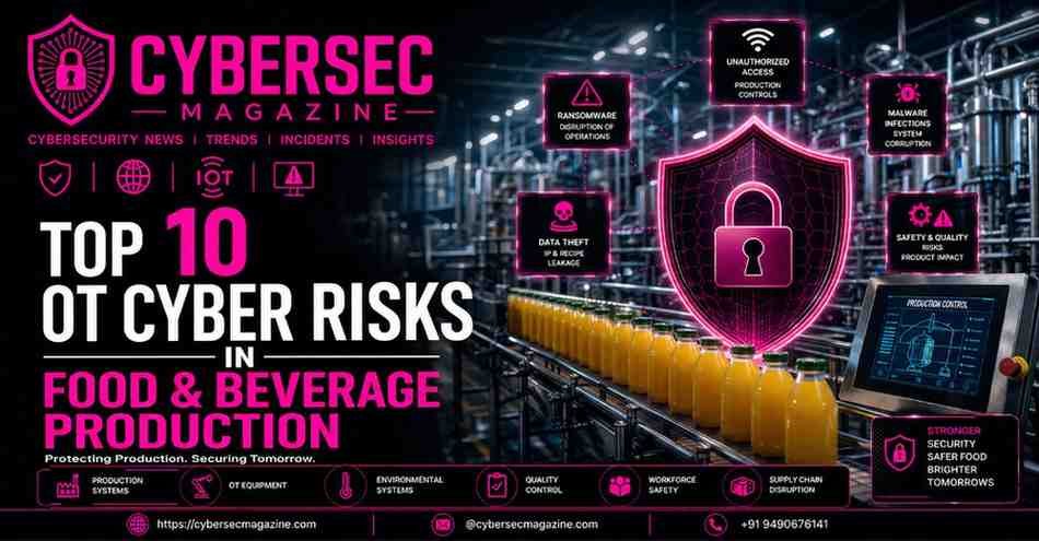 Top 10 OT Cyber Risks in Food & Beverage Production
