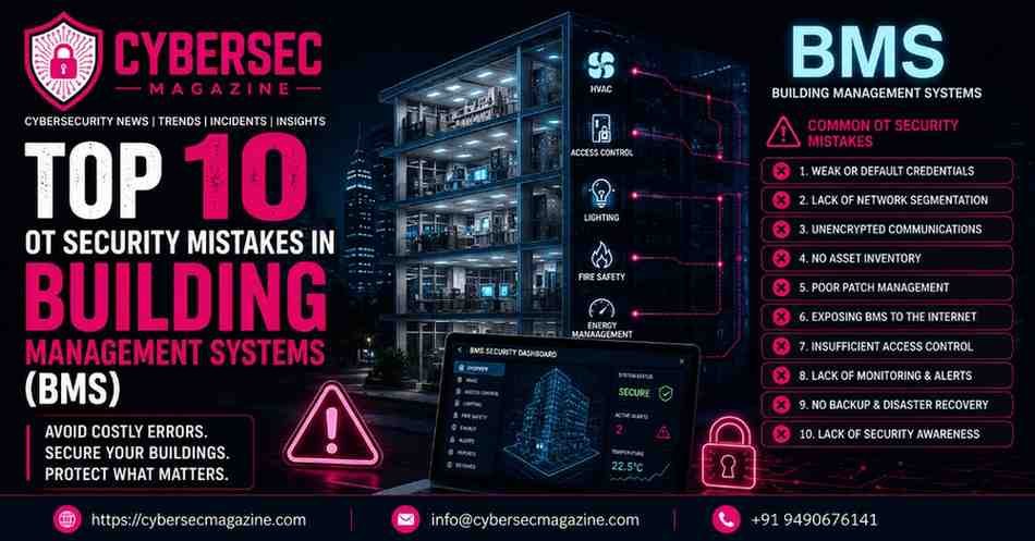 Top 10 OT Security Mistakes in Building Management Systems (BMS)