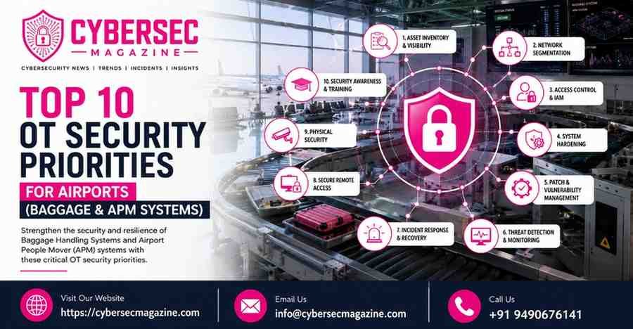 Top 10 OT Security Priorities for Airports (Baggage & APM systems)
