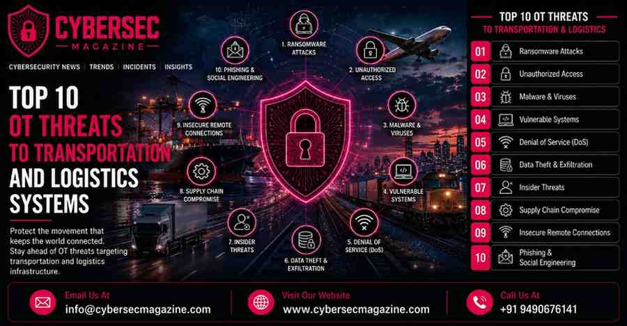 Top 10 OT Threats to Transportation and Logistics Systems
