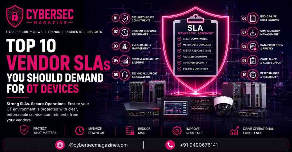 Top 10 Vendor SLAs You Should Demand for OT Devices: A 2026 Procurement Guide