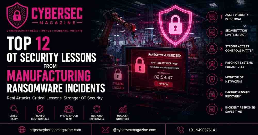 Top 12 OT Security Lessons from Manufacturing Ransomware Incidents
