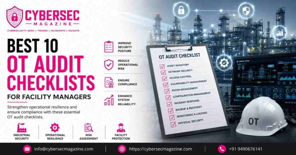 Best 10 OT Audit Checklists for Facility Managers