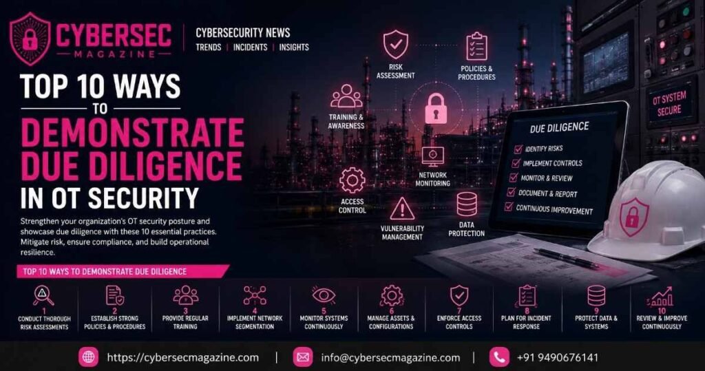Top 10 Ways to Demonstrate Due Diligence in OT Security