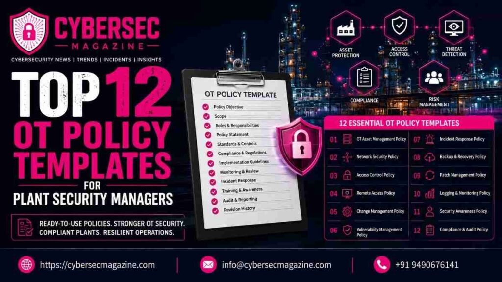 Top 12 OT Policy Templates for Plant Security Managers