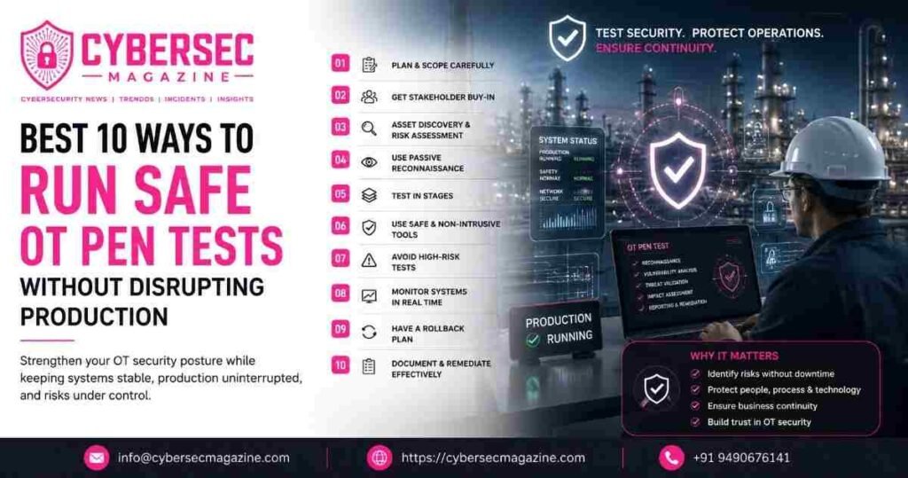 Best 10 Ways to Run Safe OT Pen Tests Without Disrupting Production